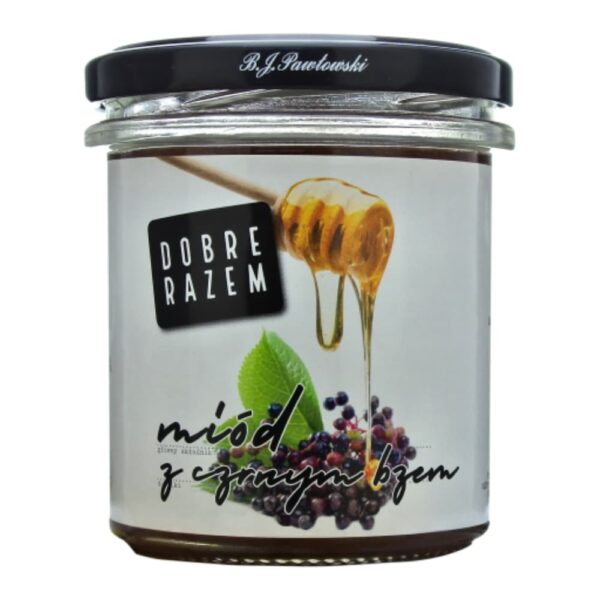 Miodowy czarny bez 380g