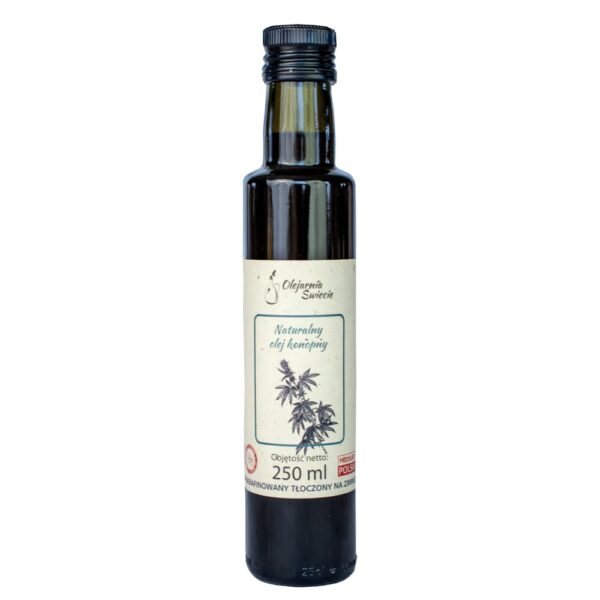 Olej konopny 250ml – szklana butelka