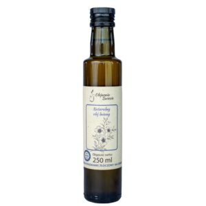 Olej lniany 250ml – w szklanej butelce