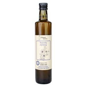 Olej lniany 500ml – w szklanej butelce
